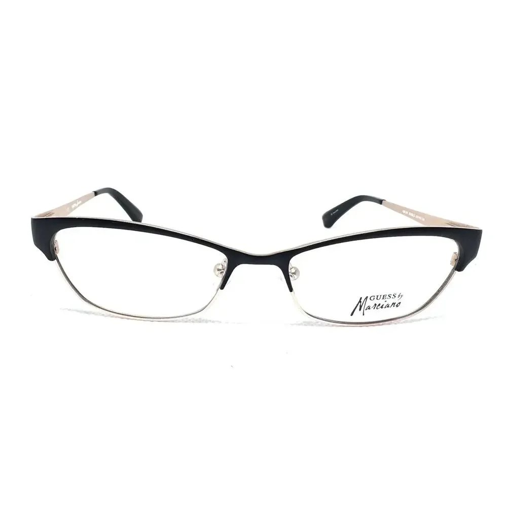 GUESS BY MARCIANO GM199 BLACK GOLD EYEGLASSES FRAMES 52-16-135 AUTHENTIC WOMENS